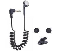 Auricolare singolo - Cuffie cablate da 3,5 mm, audio ad alta fedeltà, bassi profondi, cavo a molla retrattile, comodo dispositivo di ascolto | Soluzione audio chiara per telefono cellulare, MP3 e