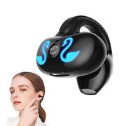 Auricolare Singolo Wireless - Cuffie Per 10 Ore Di Riproduzione Musicale, Cuffie A Conduzione Ossea Per Allenamento A Orecchio Aperto 5.3 | Cuffie Wireless Con Clip Per L'orecchio Per La Guida