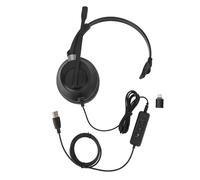 Auricolare telefonico professionale con cuffia del call center USB di cancellazione del rumore del microfono per il servizio clienti per la casa in ufficio.