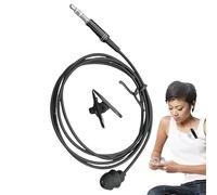 Auricolare unico: cuffie con cavo, auricolari isolati dal rumore, punta in silicone morbido | auricolare nero compatto per lettori MP3, chiamate, allenamenti, uso ai