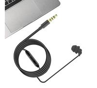 Auricolare unilaterale - Auricolare Mono Earbud | Microfono cablato, accessorio audio su un lato da 120 cm, tappo per le orecchie in silicone suono silenzioso Comfort per chiamate chiare Giochi