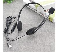 Auricolare USB per PC con microfono, Niktule, cuffie stereo per computer per chiamate chiare, cancellazione del rumore, cuffie per ufficio aziendale, con controllo volume e silenzio.