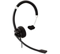 Auricolare V7 HA401 Deluxe Mono con Microfono Antirumore Cablato Nero Argento
