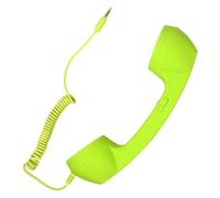 Auricolare vintage compatibile con telefoni cellulari e fissi - Microfono retrò con controllo del volume, riduzione del rumore, chiamate in