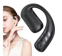 Auricolare wireless - Auricolare mono, dispositivo abilitato per conversazione, cuffie lunghe progettate per assistenza vocale, audio per esercizi, supporto per telelavoro, corsi remoti