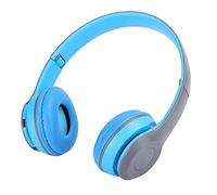 Auricolare Wireless Bluetooth Auricolare Stereo Pieghevole con Riduzione del Rumore per Giochi Musicali e Chat Online Comodo Design Over-ear (BLUE)
