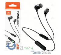 AURICOLARE WIRELESS BLUETOOTH JBL TUNE 135 T125BT CUFFIE IN-EAR | NERO