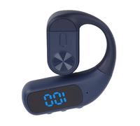 Auricolare Wireless Monoorecchio con Microfono con Cancellazione del Rumore, Auricolare Ruotabile per un Comodo Utilizzo Tutto il Giorno (BLUE)