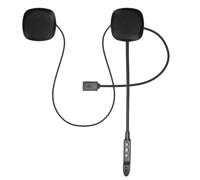 Auricolare Wireless T2 per Casco Moto, Mani Libere, Nero | Audio Chiaro nel Casco, Pulsante Integrato, per Smartphone, Viaggi Lunghi e Uso Quotidiano su Strada