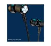 Auricolare Wireless Tipo di Collo Riduzione del Rumore Stereo Scheda Plug-In Universale Sport Ear Headset Mic,Blu
