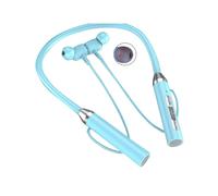 Auricolare Wireless Tipo di Collo Riduzione del Rumore Stereo Scheda Plug-In Universale Sport Ear Headset Mic,Blu