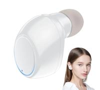 auricolare wireless vero | Auricolari invisibili per orecchie sinistro o destro | Auricolare wireless singolo con display di alimentazione, cancellazione del rumore, minuscola gemma audio con