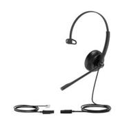 Auricolare Yealink YHS34 Lite Mono con cavo per ufficio e call center, microfono boom, nero