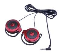Auricolari a clip cablati - Auricolari stereo con gancio per l'orecchio da 3,5 mm, cuffie sportive dinamiche con paraorecchie in spugna, jack per cavo da 1,2 m, cuffie audio per palestra e corsa
