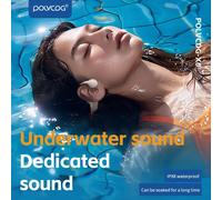 Auricolari a conduzione ossea POLVCDG X6 Bluetooth da 32 GB impermeabili IPX8 per nuoto, corsa, ciclismo - Dispositivo audio a mani libere