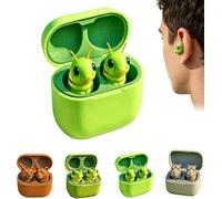Auricolari A Forma Di Rana, Cuffie Bluetooth Wireless, Design Animale Stereo 3D, Graziose Cuffie Intrauricolari Con Bassi Profondi, Con Microfono A Cancellazione Di Rumore(C)