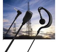 Auricolari Ad Ascolto Singolo di Alta qualità da 2 Pezzi per Walkie-talkie, Auricolari in ABS Leggeri e Compatti con Lunghezza della di 90 Cm, Suono Eccellente, Facile da Trasportare