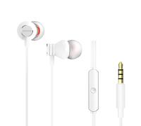 Aiwa ESTM-50WT: White In-Ear Headphones, Remote Control and Microphone