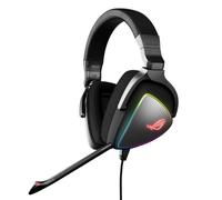 Auricolari ASUS ROG Delta cablati USB-C Gaming RGB Quad-DAC microfono rimovibile neri