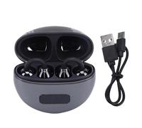 Auricolari, Auricolari Wireless con Display Digitale a LED e Controllo Touch con Microfono a Cancellazione di Rumore, per la Corsa, il Nuoto, gli Sport All'aria (BLACK)