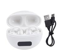Auricolari, Auricolari Wireless con Display Digitale a LED e Controllo Touch con Microfono a Cancellazione di Rumore, per la Corsa, il Nuoto, gli Sport All'aria (WHITE)