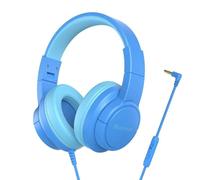 Auricolari Blackview FitBuds K1 con cavo Jack 3.5 mm per bambini, microfono HD, blu