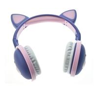 Auricolari Bluetooth 5.0 Wireless Cat Ear LED con / Mic Cuffie per bambine