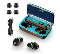 Auricolari Bluetooth 5.1 - Senza Fili Auricolari Bluetooth Cuffie Bluetooth Con Mic Cancellazione Rumore Cuffiette Bluetooth Ip7 Impermeabili Auricolari Bluetooth Stereo Hifi Cuffie Wireless (Nero)