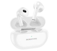 AURICOLARI BLUETOOTH 5.1 TWS BOROFONE BW09 BIANCO CON BASE DI RICARICA