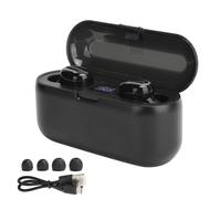 Auricolari Bluetooth 5.3, cuffie con display a LED, bassa latenza, qualità audio Hi-Fi, controllo touch, durata della batteria prolungata,