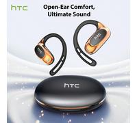 Auricolari Bluetooth 6.0 AI per traduzione HTC NE35, auricolari senza fili OWS Sports con microfono, design comodo e ultraleggero con gancio per l'orecchio, colore oro rosa Colore unicoABS