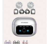 Auricolari Bluetooth alla moda HYUNDAI HY-C02 con accessori per auricolari floreali, schermo touch control, cancellazione intelligente del rumore multifunzionale, lunga durata della batteria, musica e