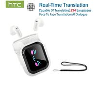 Auricolari Bluetooth HTC NE20 V6.0 AI Traduttore Cuffie Wireless OWS Clip LCD