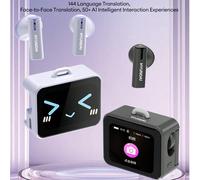 Auricolari Bluetooth HYUNDAI HY-C19 Smart AI, semi-in-ear, multifunzionali intelligenti con touchscreen, audio di alta qualità, modalità gaming, telecomando per scatti, compatibili con smartphone e co