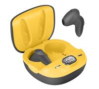Auricolari Bluetooth LinQ nero / giallo, kit mani libere con comandi touch