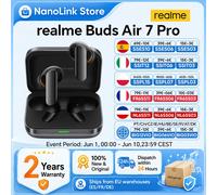 Auricolari Bluetooth realme Buds Air 7 Pro per realme 16 Pro plus realme GT 8 Pro, 53dB, 48 ore di durata della batteria, Hi-Res LHDC 5.0