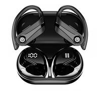 Auricolari Bluetooth sportivi, suono stereo 3D per chiamate cristalline, doppio display LED, custodia di ricarica con 120 ore di riproduzione.