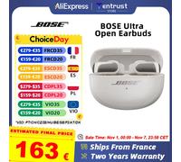 Auricolari BOSE UItra Open Ear Auricolari Bluetooth Classificazione IPX4 per resistenza all'acqua Comfort tutto il giorno Fino a 7 ore di riproduzione