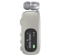 Auricolari Business Clip con vivavoce Bluetooth V5.4, display LCD, cancellazione del rumore, colore Lotus Khaki Silver