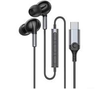 Auricolari C con Driver Dinamico 10mm Auricolari C con Driver(Black) | Riduzione rumore attiva, ambiente silenzioso, ideale trasporti pubblici, concentrazione massima, comfort ore