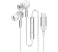 Auricolari C con Driver Dinamico 10mm Auricolari C con Driver(White) | Riduzione rumore attiva, ambiente silenzioso, ideale trasporti pubblici, concentrazione massima, comfort ore