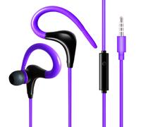 Auricolari cablati ad alta fedeltà, impermeabili, ergonomici, con jack da 3,5 mm per la riduzione del rumore, ideali per lo sport e la corsa.