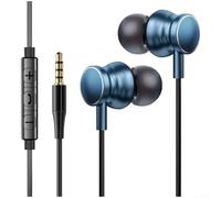 Auricolari cablati con microfono, cuffie da 3,5 mm e tipo C per smartphone Android, audio musicale da gioco con telecomando, vestibilità in morbido silicone, cavo anti-groviglio da 1,2 m (C)