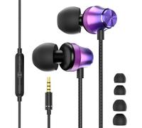 Auricolari cablati con microfono per PC portatile, jack da 3,5 mm, auricolari stereo HiFi con cancellazione del rumore per Samsung A25 A15 A14 A12/iPhone/iPad per Chromebook/Android/MP3 MP4 scuola