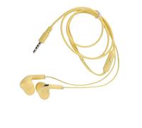 Auricolari Cablati con qualità HiFi per gli Amanti della Musica, Materiale PC Resistente, vestibilità Comoda per lo Sport e L'uso Quotidiano (YELLOW)