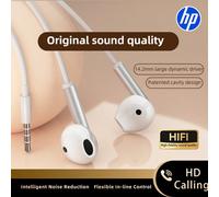 Auricolari cablati HP con spina da 3,5 mm e Type-C, cuffie intrauricolari con microfono integrato e controllo linea, pulsante di disattivazione audio e controllo luce, compatibili con computer, laptop