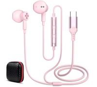 Auricolari cablati tipo C per xiaomi REDMI Note 15 Pro+ 17 Pro Max, rosa