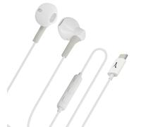 Auricolari Cablati USB-C Musica e Chiamate Kit Mani Libere 1,2m Akashi Bianchi