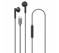 Auricolari Celly UP1100 con cavo USB-C neri per chiamate e musica