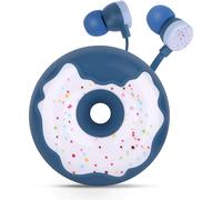 Auricolari chic ispirati alle ciambelle, cuffie in-ear per bambini con microfono ed elegante custodia, pensate per i bambini attivi e le loro